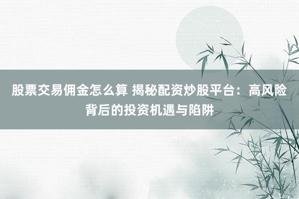 股票交易佣金怎么算 揭秘配资炒股平台：高风险背后的投资机遇与陷阱
