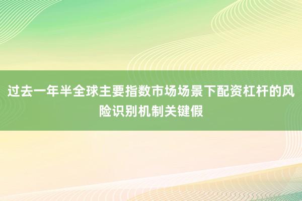 过去一年半全球主要指数市场场景下配资杠杆的风险识别机制关键假