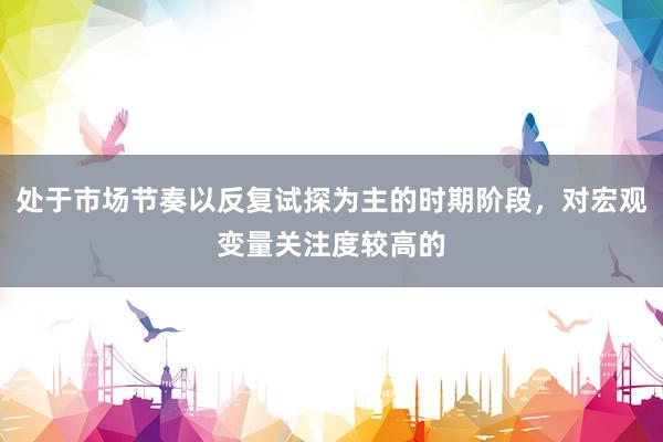 处于市场节奏以反复试探为主的时期阶段，对宏观变量关注度较高的