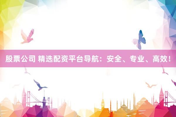 股票公司 精选配资平台导航：安全、专业、高效！